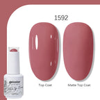 Arte Clavo Solid Color Gel Nail Polish 15ml Soak Off UV LED Gel Semi-Permanent Glitter Polish For Manicure Nail Art Salon Gel