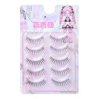 5 Pair False Eyelashes Strip Wispy Fake Lashes Natural Spiky Wispy Thick Eye Lash For Day-To-Day Use Wedding Vacation Gift