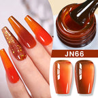 BORN PRETTY Milky White Jelly Nude Gel Nail Polish 10ml White Translucent Soak Off Gel Vernis Semi Permanent Need UV Light Cure