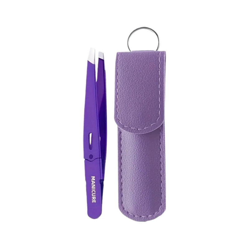 Professional Precision Tweezers for Hair Removal High-Precision Slant Tip with Ergonomic Handle  Eyebrow Tweezers Christmas Gift