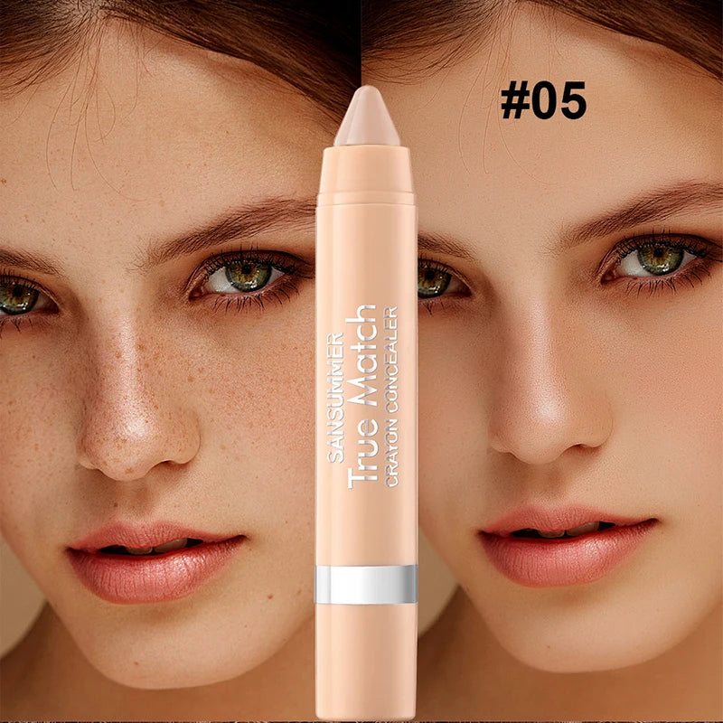 SANSUMMER LIGHT SENSE CRAYON CONCEALER Moisturizing eye concealer Covers wrinkles and dark circles Long-lasting waterproof