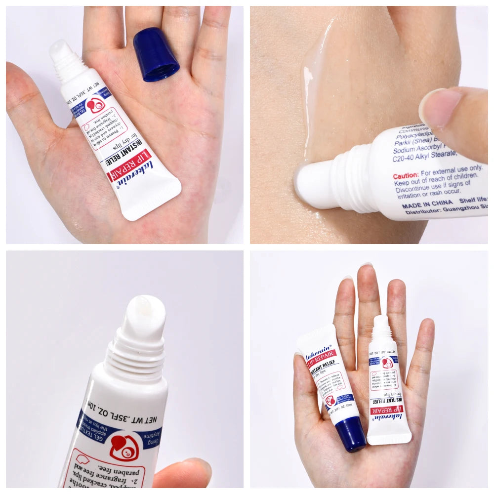 2pcs/Lot Lip Repair Gel Moisturizing Instant Relief For Dry Lips Liquid Lip Balm Paraben Free Lip Care Product Reduce Lips Line