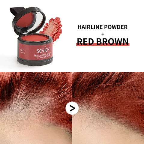 Sevich Hair Line Powder 4g Black Root Cover Up Natural Instant Waterproof Hairline Shadow Powder Hair Concealer Coverage 13color