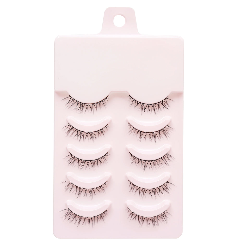 Natural Long Cosplay Makeup Cross Strip False Eyelashes Black Eye Lashes and Cat Eye Lashes 5pairs Mink Eyelashes Faux Cilios