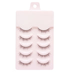 Natural Long Cosplay Makeup Cross Strip False Eyelashes Black Eye Lashes and Cat Eye Lashes 5pairs Mink Eyelashes Faux Cilios