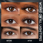 USHAS Ultra Long Lasting Mascara 4D Waterproof Mascara Liquid Fiber Mascara 360 Degree Spiral Brush Eyelashes Extension Makeup