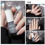 No-bake Nail Polish Nail Art Tearable Quick Dry Normal Without Lamp Nail Polish Glitter Sequins UV Varnish Nails Tools