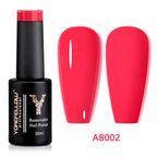 YOKEFELLOW 10ml Jelly Nude Gel Nail Polish High Quality Translucent Pink Nail Gel Varnish Soak Off UV Gel Polish Long Lasting