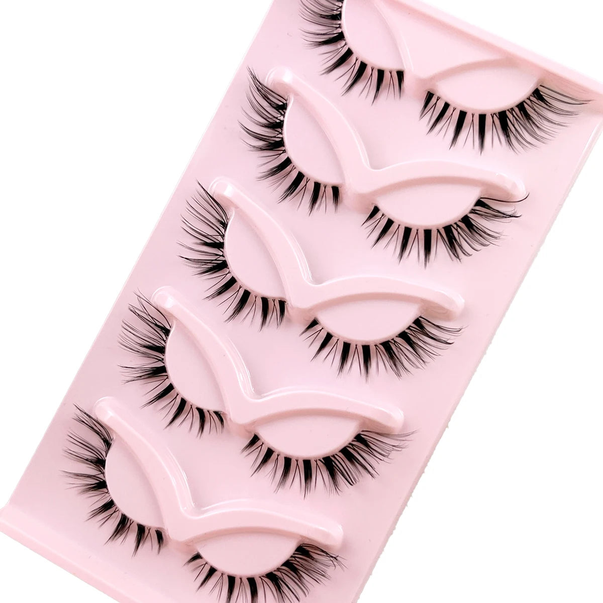 Natural Eyelashes Fake Eyelashes, Transparent Stem, Invisible Fake Mink Eyelashes, Thin Stripes, Cat Eyes, Thin Straps, Soft