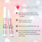 Nail Glue Remover for Press on Nails, 50ML Nail Glue Remover for UV Nail Glue, Non acetone Gentle Glue Off for False Nails Glue