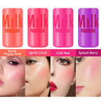 Lip Gloss & Blush,Cooling Water Jelly Tint,Multi Makeup Stick,Cheek Stain,Long-Lasting Hydrating,Transfer Proof,Buildable Rouge