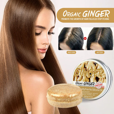 60g Natural Ginger Shampoo Soap Reduce Hair Loss Clean Dandruff Nourish Moisturize Scalp Improve Hair Quality Hair Care Product