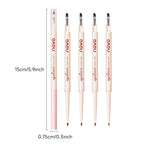 Double-Ended Gel Eyeliner Pen,(Pencil + Fine Angled Brush),Matte Finish & Shimmer,Long-Lasting,Quick-Drying, Waterproof