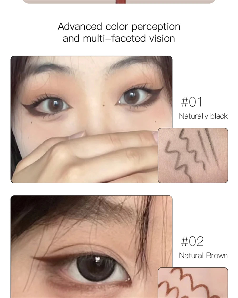 12 Colors Eyeliner Pencil Waterproof Long-lasting Orange Black Brown Easy Wearing Eyeshadow Contour Stick Lying silkworm Makeup