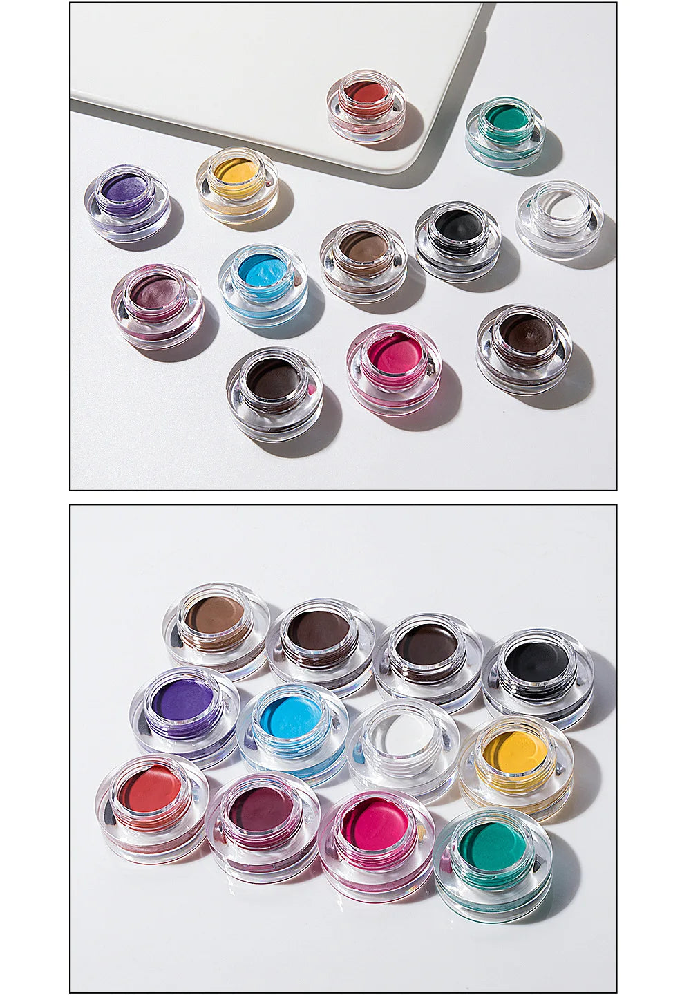 HANDAIYAN 12 Color Waterproof Eyebrow Cream Professional Eyeliner Eyebrow Gel High Brow Tint Black Eye Brow Makeup Tools