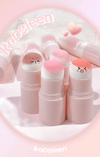 Double-ended Blush Stick Soft Face Brightening Contouring Shadow Blusher Powder Peach Pink Cheek Tint Korean Makeup Cosmetics