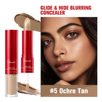 GlideHide Blurring Concealer Creamy texture Conceals dark circles wrinkles Dual formula liquid tip balm stick Long-lastin