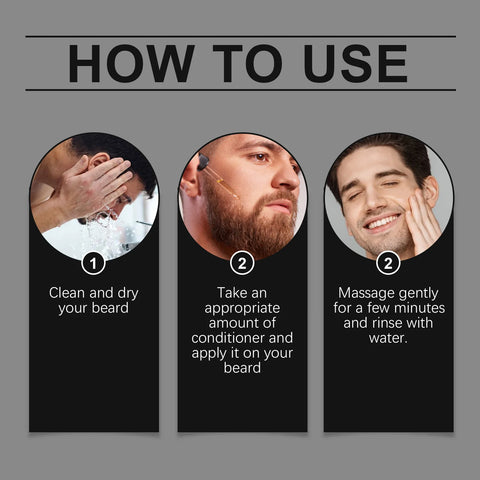 Men Beard Moisturizing Conditioner Improve Smooth Promote Growth Repair Shape Deeply Nourish Not Irritate Beard Care Conditioner