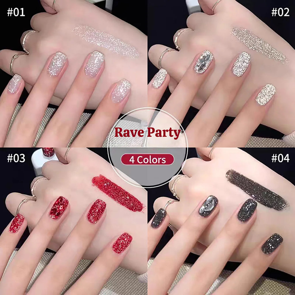1-12pcs WS Carnival Party Broken Diamonds Nail Gel Polish Summer New Super Flash Quick Dry Long Lasting Nail Art Nail Supplies
