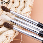 Small Crease Brush Mini Pointed Eyeshadow Blending Makeup Brush Fluffy Goat Hair / Horse Hair Precise Tapered Crease Makeup Tool