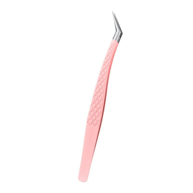 1PC Anti-static Precision Fiber Tip Tweezer Eyelash Extension Eyebrow Set Stainless Steel Beauty Precision Tweezers Makeup Tools