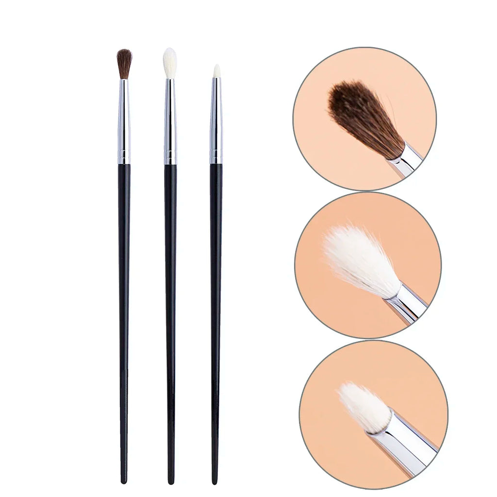 Small Crease Brush Mini Pointed Eyeshadow Blending Makeup Brush Fluffy Goat Hair / Horse Hair Precise Tapered Crease Makeup Tool