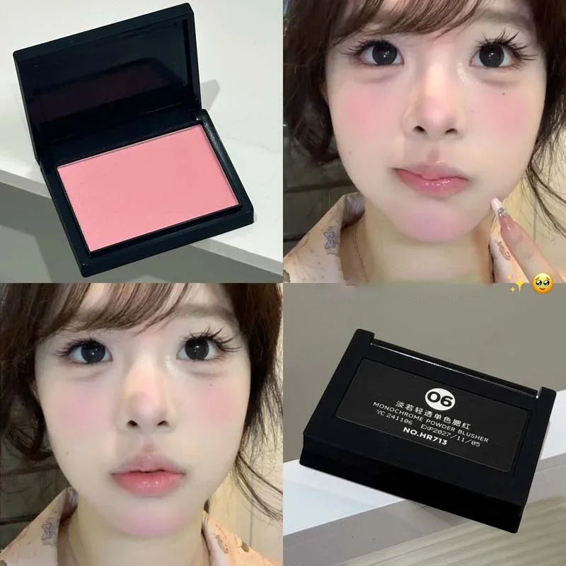 Professional Makeup Powder Blush Nude Pink Blusher Makeup Blush Palette Cheek Color Cosmetics Palette Powder Pink Cream Face