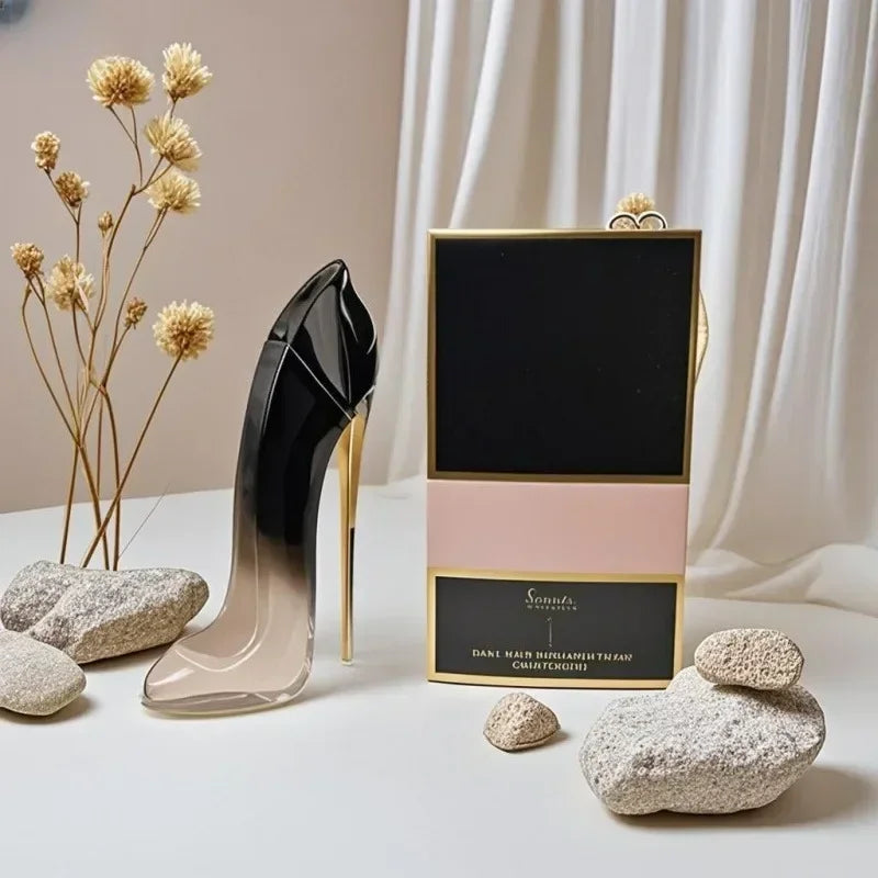 New 80ml Women's Luxury Floral Elegant High Heel Bottle Design Lasting Fragrance Sexy Spray Fashion Deodorant Perfume Gift