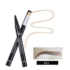 4D Microblading Eyebrow Pen 4 Forks Tip Eyebrow Tattoo Pencil Long Lasting Fine Sketch Liquid Eye Brow Make Up