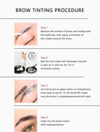 Eyelash Eyebrow Tint Kit Professional Eye Lash Brow Dye Waterproof Long Lasting Eyes Makeup Tools Black Brown Dye Eyebrow Gel