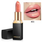 Mermaid Maggie Lipstick 9 Colors Long Lasting Shiny Metallic Lipsticks Pearls Changing Warm Gold Plated Women Lip Cosmetics
