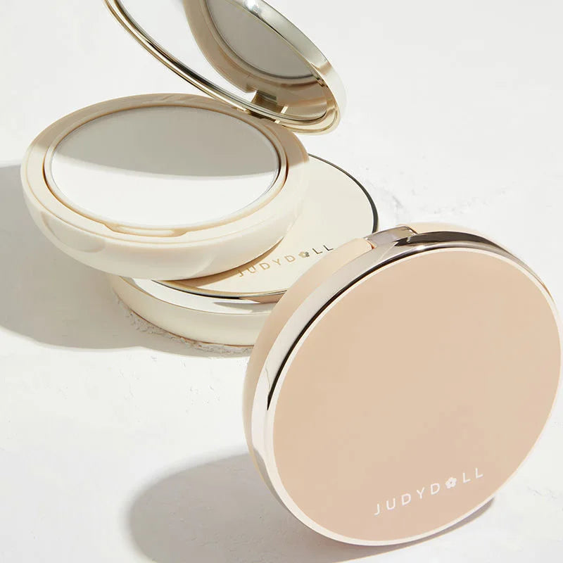 Judydoll Transparent Beige Compact Powder Oil Control & Makeup Matte Finishing Long Lasting Setting Powder Soft Focus Foundation