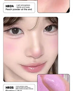Monochrome Powder Blusher Cream Brightening Whitening Purple Lip and Cheek Dual-use Matte Natural Rouge Blush Tint Palette