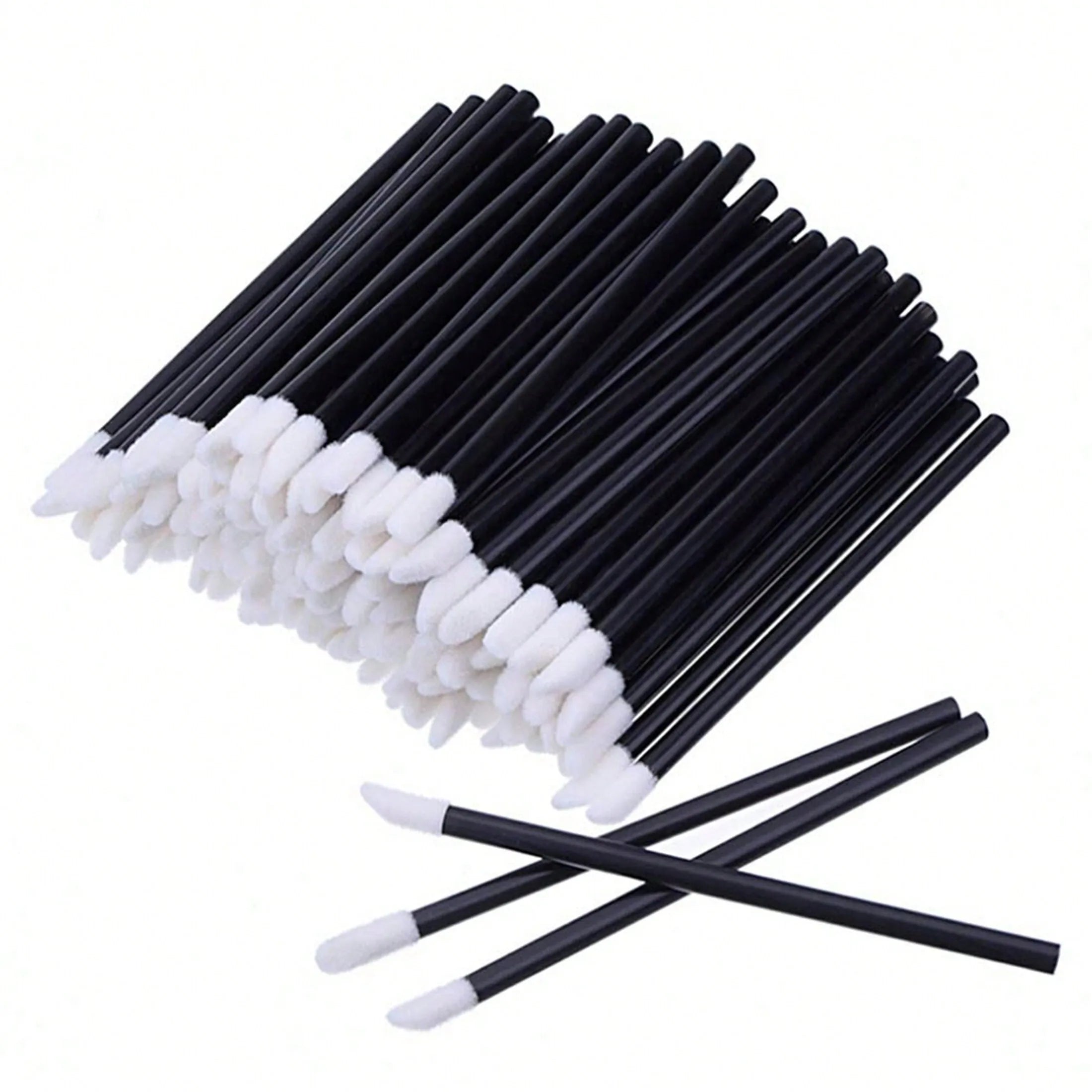 100pcs/Set Disposable Lip Brushes, Makeup Applicator Wands For Lipstick, Lip Gloss, Cosmetic Beauty Tools Kit,Giveaways