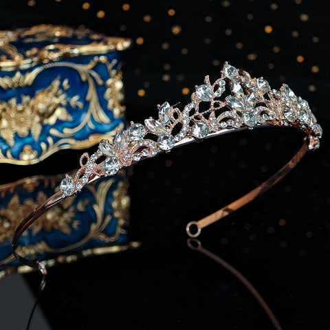 Fashion Sparkling Rhinestone Crown Daily Tiara Bridal Headdress Wedding Jewellery Hair Accessories For Women