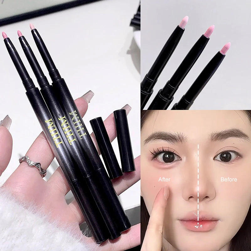 Ultra-fine Gel Eyeliner Pencil Pink Apricot Under Eye Liner Pen Waterproof Matte Aegyosal Lying Silkworm Quick Drying Eye Makeup
