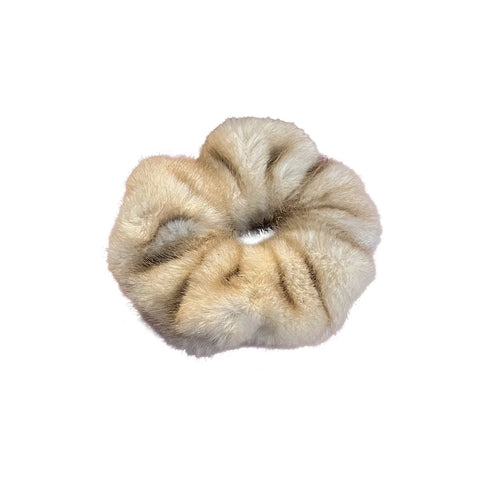 Autumn Winter New Faux Mink Fur Large Scrunchie High-End Bun Hair Tie Durable Hair Rope Leather Hair Accessory  헤어밴드