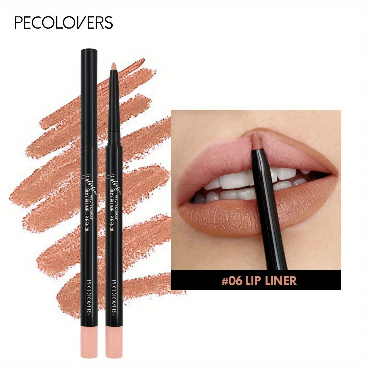 Velvet Misty Matte Lip Liner Pencil Non-fading Stereo Lip Liner Pencil Contour Line Makeup Lipliner Pen, Mother's Day Gift, 1pc