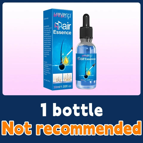 WPRBREGT blue bottle.hair growth essential 0iI. Say goodbye to baIdness. The secret 0f thick hair hair growth serums