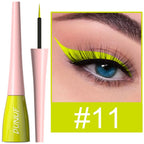 Matte Dark Green Liquid Eyeliner Pencil Waterproof Makeup Colorful Liquid Eye Liner Ultra-thin Long-Lasting Quick-Dry Eye Liner