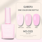 1pc 15ml Milky Jelly Nude Gel Nail Polish Transparent Colors Sheer White Pink Gel Nail Kit For Salon 68 Color