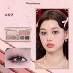 Flower Knows Makeup Swan Ballet Eyeshadow Palette Natural Nude Matte Shimmer Strawberry Cupid Glitter Pigment Eye Shadow Pallete