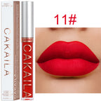 CAKAILA Waterproof Liquid Lipstick Set - Nude, Matte Red | 24-Hour Long-Lasting Lip Gloss | Suitable For All Skin Types