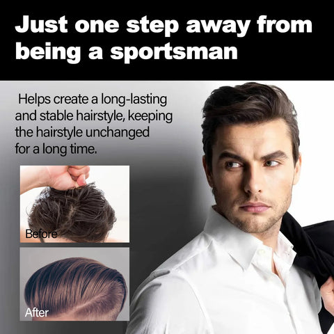 Men Styling Hair Wax Matte Finish,Premium Water Based Flake-Free Hair Styling Pomade For All Hair Types Pomade Long-Lasting Wax