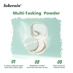 Lakerain Blurring Oil Control Powder Smooth Matte Finish Sweat Humidity Resistant Leak-Proof Design Blurring Hydrating Powder