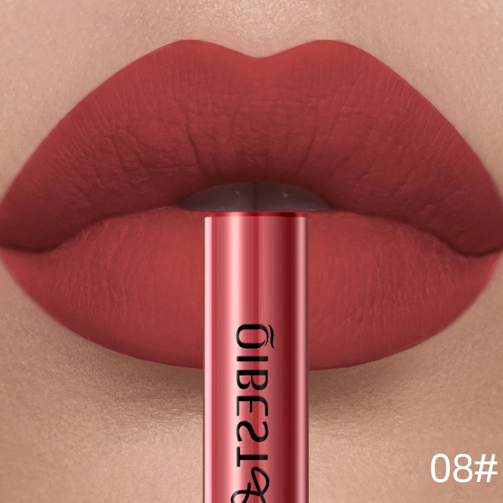 Matte Liquid Lipstick Waterproof Velvet Nude Sexy Red Lip Gloss Long Lasting Nonstick Lip Stain Makeup 24 Colors Hot Lipgloss
