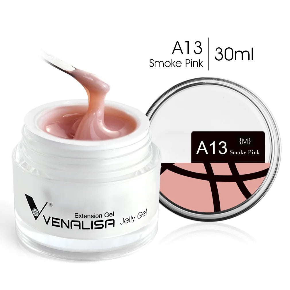 30ml Venalisa Builder Jelly Gel French Soak Off UV LED Poly Nail Gel Pearl Pink Funny Bunny Nail Extension Nail Manicure
