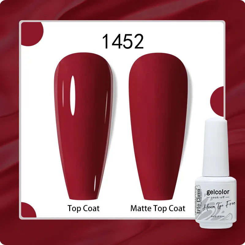 Arte Clavo 8ml HEMA TPO Free Gel Nail Polish Nail Art Manicure Semi Permanent Gel UV Hybrid Varnishes Base Top Coat Enamels New