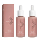 2PCS Self Tanning Drops Enhance Skin Melanin Liquid Bronzer Natural Tanner For Body Face Preventing Sunburn Sunless Tanning
