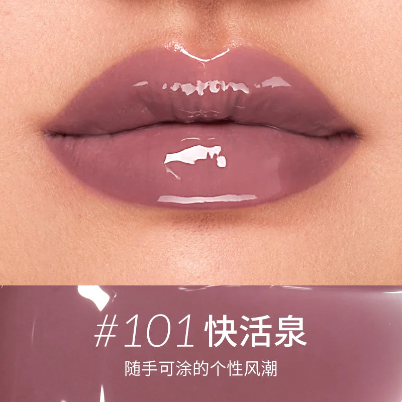 Kaleidos Lip Gloss Nude Mirror Lip Glaze Plumping Lip Oil,Hydrating Lip Stick Tinted Lip Balm Transparent Lip Care Glitter Shine
